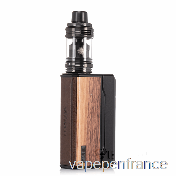 Voopoo Drag 4 177w Kit De Démarrage Noir + Stylo Vape Noyer